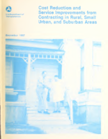 Cost Reduction and Service Improvements From Contracting In Rural Small Urban and Suburban Areas