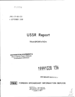 USSR Report Transportation