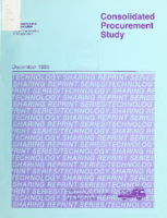 Consolidated procurement study