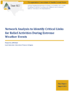 Network Analysis to Identify Critical Links for Relief Activities during Extreme Weather Events
