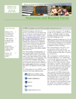 Pedestrian and Bicyclist Forum  Volume 74 Winter 2018