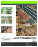 Optimum Locations for the Benefits of Green Infrastructure GI on the NMDOT Transportation System