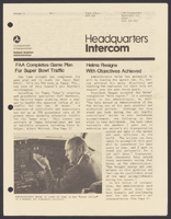 FAA Headquarters Intercom JanuaryJune 1984