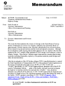Documentation and Treatment of Materials Stored Under a Highway Bridge Memorandum