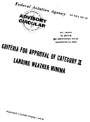 AC 12020 Criteria for Approval of Category II Landing Weather Minima