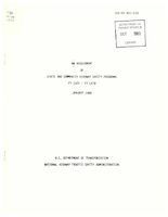 An Assessment of State and Community Highway Safety Programs FY 1975  FY 1979