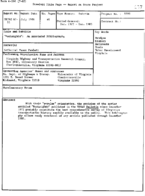 Backsights  an annotated bibliography
