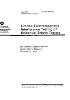 Limited Electromagnetic Interference Testing of Evidential Breath Testers
