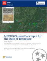 MEPDG Climate Data Input for the State of Tennessee