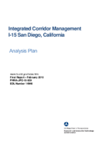 Integrated corridor management I15 San Diego California  analysis plan
