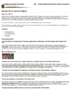 Human Environment Digest April 6 2017
