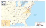Estimated FAF Flow for Trucks Going To From and Within District of Columbia on National Highway System 2017