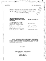 Studies of Predictors of Achievement in Learning to Fly