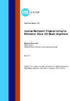 Inverse multipath fingerprinting for millimeter wave V2I beam alignment