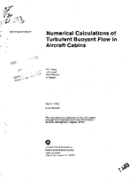 Numerical Calculations of Turbulent Buoyant Flow in Aircraft Cabins