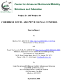 Corridor Level Adaptive Signal Control Interim Report