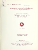 Management of Urban Construction Programs Volume II Supplemental Information