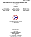 Implementation Plan for Alternatives to Nuclear Density Testing
