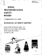 Interstate Commerce Commision Report of the Accident  Investigation Occuring on the DERAILMENT OF RINGLING BROS AND BARNUM AND BAILEY CIRCUS BLUE TRAIN LAKELAND FL