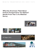 What Do Americans Think about Federal Transportation Tax Options Results from Year 2 of a National Survey