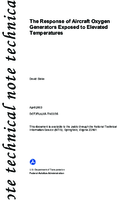 The Response of Aircraft Oxygen Generators Exposed to Elevated Temperatures