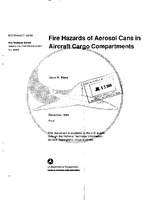 Fire Hazards of Aerosol Cans in Aircraft Cargo Compartments