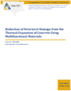 Reduction of Structural Damage from the Thermal Expansion of Concrete Using Multifunctional Materials