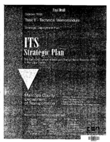 ITS Strategic Plan The Early Deployment Of ITS In Maricopa County Task 8  Technical Memorandum Strategic Deployment Plan