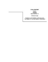 Evaluation and Validation of Aboveground Techniques for Coating Condition Assessment