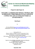 Dynamic Coordinated Speed Control and Synergistic Performance Evaluation in Connected and Automated Vehicle Environment