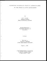 Oxidation Durability Tests on Asphalts Used by the Texas Highway Department