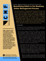 Crash Modification Factors in Practice  Quantifying Safety in the Roadway Safety Management Process