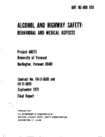 Alcohol and Highway Safety Behavioral and Medical Aspects Final Report