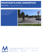 Investigating Bicyclist Safety Perceptions and Behaviors at Roundabouts
