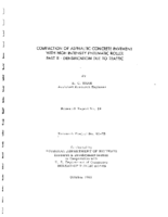 Compaction of asphaltic concrete pavement with high intensity pneumatic roller  part II  densification due to traffic