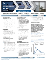 MCTC Findings SetModifying Admixtures  Accelerators