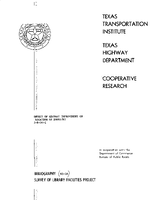 Effect of Highway Improvement on Location of Industry Bibliography