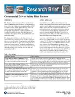 Commercial Driver Safety Risk Factors Research Brief