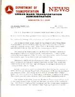 Department of Transportation News Urban Mass Transportation Administration DOT 12371