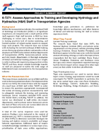 Assess Approaches to Training and Developing Hydrology and Hydraulics HH Staff in Transportation Agencies Project Summary Report