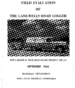 Investigation of the LaneWells Road Logger