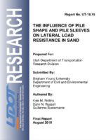 The Influence of Pile Shape and Pile Sleeves on Lateral Load Resistance in Sand