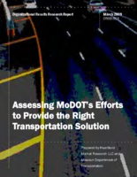 Assessing MoDOTs Efforts to Provide the Right Transportation Solution Tracker Measure 9i 2009