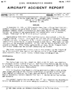 Investigation of Aircraft Accident THE FLYING TIGER LINE DITCHING IN THE NORTH ATLANTIC 19620923