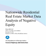 Nationwide Residential Real Estate Market Data Analysis of Negative Equity