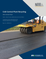 Cold Central Plant Recycling CCPR  National Road Research Alliance NRRA