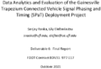 Data Analytics and Evaluation of the Gainesville Trapezium Connected Vehicle Signal Phasing and Timing SPaT Deployment Project