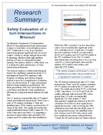 Safety Evaluation of Jturn Intersections in Missouri Research Brief