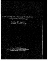 RiskTaking Behavior and Traffic Safety Symposium Proceedings October 1922 1997 Chatham Massachusetts