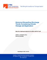 Historical Streamflow Discharge Trends Considering Climate Change and Application